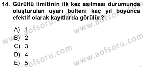Genel Havacılık Dersi 2024 - 2025 Yılı Yaz Okulu Sınav Soruları 14. Soru