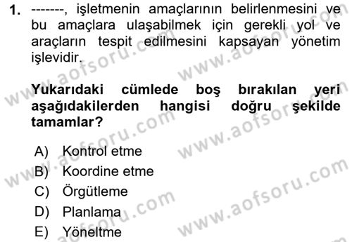 Havayolu İşletmelerinde Operasyonel Planlama Dersi 2020 - 2021 Yılı Yaz Okulu Sınav Soruları 1. Soru