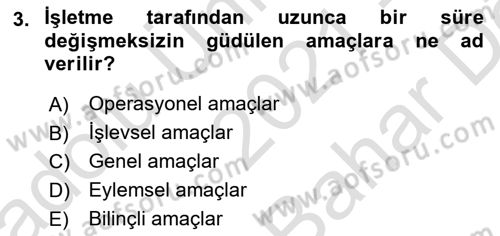 Havayolu İşletmelerinde Operasyonel Planlama Dersi 2021 - 2022 Yılı (Vize) Ara Sınav Soruları 3. Soru