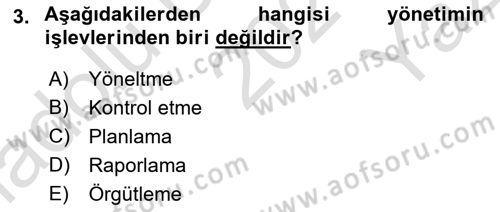 Havayolu İşletmelerinde Operasyonel Planlama Dersi 2021 - 2022 Yılı Yaz Okulu Sınav Soruları 3. Soru