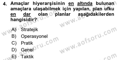 Havayolu İşletmelerinde Operasyonel Planlama Dersi 2021 - 2022 Yılı Yaz Okulu Sınav Soruları 4. Soru