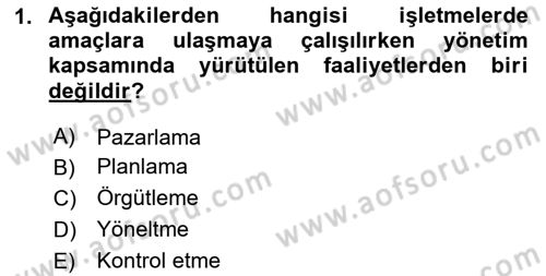 Havayolu İşletmelerinde Operasyonel Planlama Dersi 2023 - 2024 Yılı (Vize) Ara Sınav Soruları 1. Soru