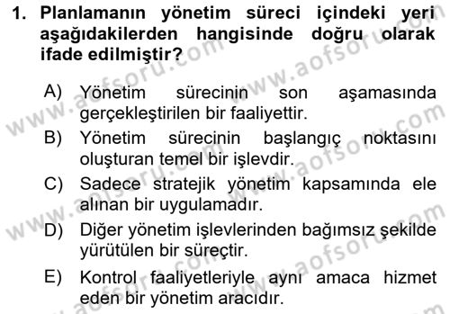Havayolu İşletmelerinde Operasyonel Planlama Dersi 2025 - 2026 Yılı (Vize) Ara Sınav Soruları 1. Soru