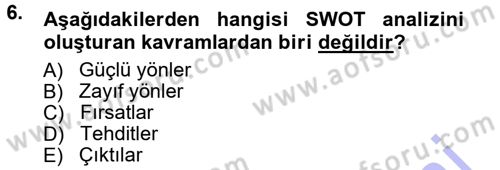 Halkla İlişkiler Dersi 2012 - 2013 Yılı (Final) Dönem Sonu Sınav Soruları 6. Soru