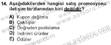 Halkla İlişkiler Dersi 2012 - 2013 Yılı Tek Ders Sınav Soruları 14. Soru