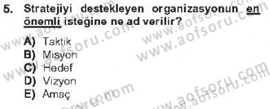 Halkla İlişkiler Dersi 2012 - 2013 Yılı Tek Ders Sınav Soruları 5. Soru