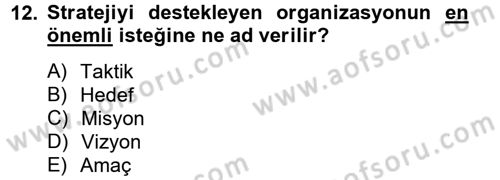 Halkla İlişkiler Dersi 2014 - 2015 Yılı (Vize) Ara Sınav Soruları 12. Soru