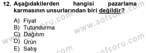 Halkla İlişkiler Dersi 2014 - 2015 Yılı Tek Ders Sınav Soruları 12. Soru