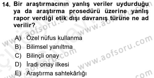 Halkla İlişkiler Dersi 2017 - 2018 Yılı 3 Ders Sınav Soruları 14. Soru