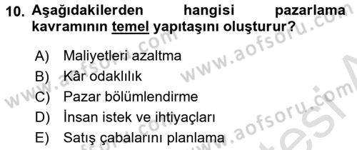 Halkla İlişkiler Dersi 2018 - 2019 Yılı 3 Ders Sınav Soruları 10. Soru