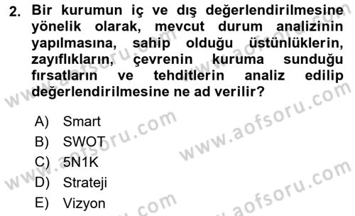 Halkla İlişkiler Dersi 2018 - 2019 Yılı Yaz Okulu Sınav Soruları 2. Soru