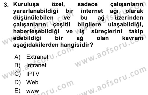Halkla İlişkiler Dersi 2020 - 2021 Yılı Yaz Okulu Sınav Soruları 3. Soru