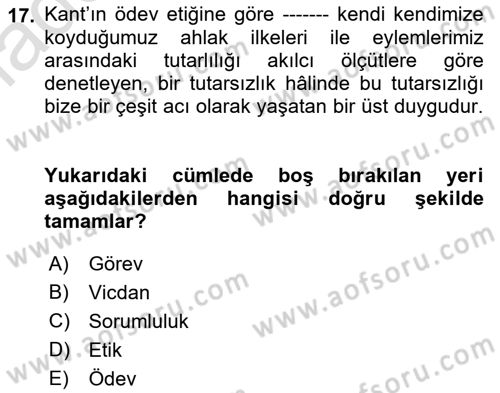 Halkla İlişkiler Dersi 2021 - 2022 Yılı Yaz Okulu Sınav Soruları 17. Soru