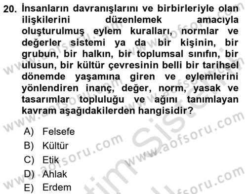 Halkla İlişkiler Dersi 2023 - 2024 Yılı Yaz Okulu Sınav Soruları 20. Soru