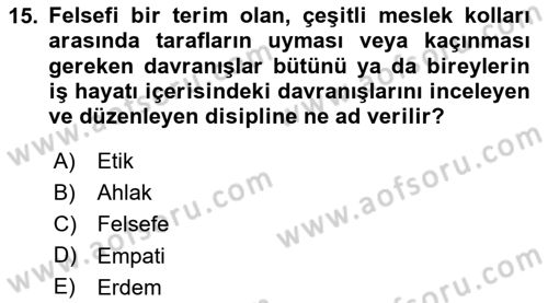 Halkla İlişkiler Dersi 2024 - 2025 Yılı (Final) Dönem Sonu Sınav Soruları 15. Soru