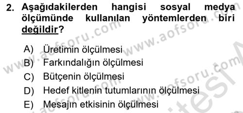 Halkla İlişkiler Dersi 2024 - 2025 Yılı (Final) Dönem Sonu Sınav Soruları 2. Soru
