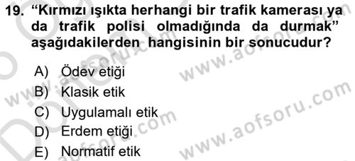 Halkla İlişkiler Dersi 2025 - 2026 Yılı (Final) Dönem Sonu Sınav Soruları 19. Soru
