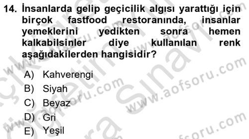 Halkla İlişkilerde Etkili İletişim Dersi 2021 - 2022 Yılı (Vize) Ara Sınav Soruları 14. Soru