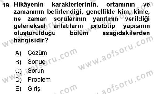 Halkla İlişkilerde Etkili İletişim Dersi 2021 - 2022 Yılı (Vize) Ara Sınav Soruları 19. Soru