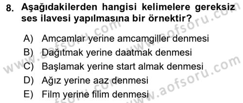 Halkla İlişkilerde Etkili İletişim Dersi 2021 - 2022 Yılı (Vize) Ara Sınav Soruları 8. Soru