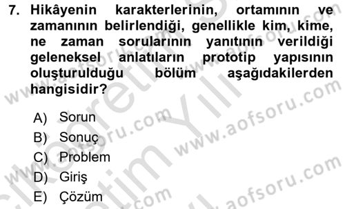 Halkla İlişkilerde Etkili İletişim Dersi 2021 - 2022 Yılı Yaz Okulu Sınav Soruları 7. Soru