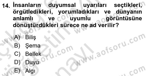 Halkla İlişkilerde Etkili İletişim Dersi 2022 - 2023 Yılı Yaz Okulu Sınav Soruları 14. Soru