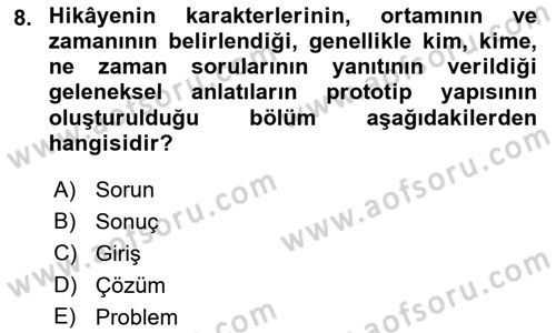 Halkla İlişkilerde Etkili İletişim Dersi 2022 - 2023 Yılı Yaz Okulu Sınav Soruları 8. Soru