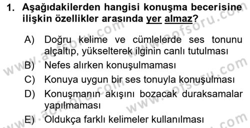 Halkla İlişkilerde Etkili İletişim Dersi 2023 - 2024 Yılı (Vize) Ara Sınav Soruları 1. Soru