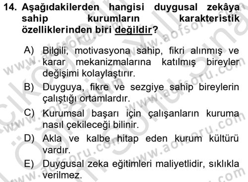 Halkla İlişkilerde Etkili İletişim Dersi 2023 - 2024 Yılı (Final) Dönem Sonu Sınav Soruları 14. Soru