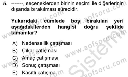 Halkla İlişkilerde Etkili İletişim Dersi 2023 - 2024 Yılı (Final) Dönem Sonu Sınav Soruları 5. Soru