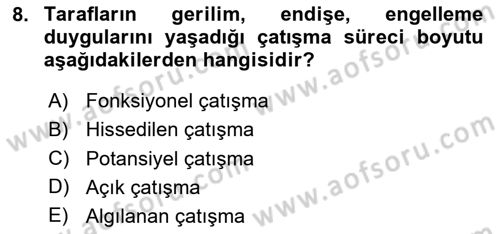 Halkla İlişkilerde Etkili İletişim Dersi 2023 - 2024 Yılı (Final) Dönem Sonu Sınav Soruları 8. Soru