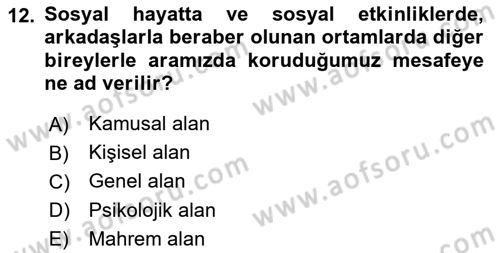 Halkla İlişkilerde Etkili İletişim Dersi 2024 - 2025 Yılı (Vize) Ara Sınav Soruları 12. Soru