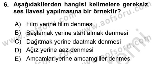 Halkla İlişkilerde Etkili İletişim Dersi 2024 - 2025 Yılı (Vize) Ara Sınav Soruları 6. Soru