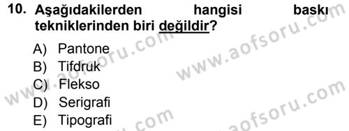 Halkla İlişkiler Uygulama Teknikleri Dersi 2012 - 2013 Yılı (Vize) Ara Sınav Soruları 10. Soru