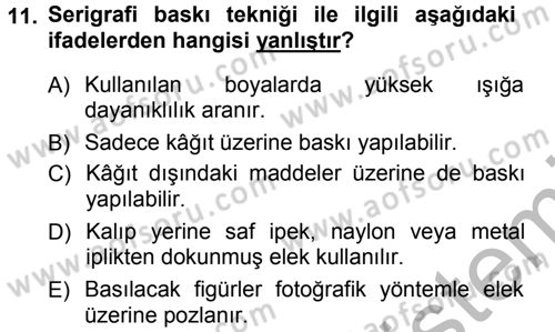 Halkla İlişkiler Uygulama Teknikleri Dersi 2012 - 2013 Yılı (Vize) Ara Sınav Soruları 11. Soru