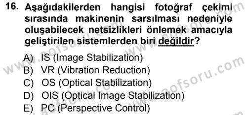 Halkla İlişkiler Uygulama Teknikleri Dersi 2012 - 2013 Yılı (Vize) Ara Sınav Soruları 16. Soru