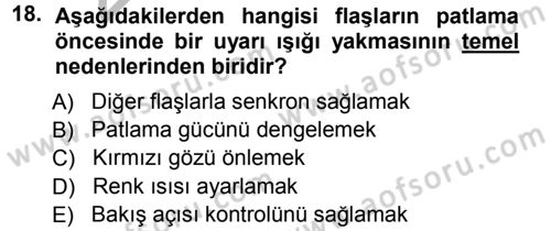 Halkla İlişkiler Uygulama Teknikleri Dersi 2012 - 2013 Yılı (Vize) Ara Sınav Soruları 18. Soru
