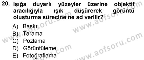 Halkla İlişkiler Uygulama Teknikleri Dersi 2012 - 2013 Yılı (Vize) Ara Sınav Soruları 20. Soru