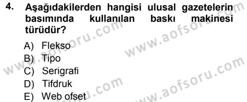Halkla İlişkiler Uygulama Teknikleri Dersi 2013 - 2014 Yılı Tek Ders Sınav Soruları 4. Soru