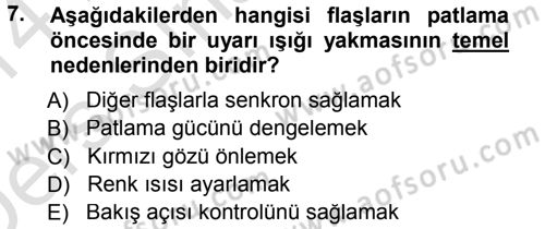 Halkla İlişkiler Uygulama Teknikleri Dersi 2013 - 2014 Yılı Tek Ders Sınav Soruları 7. Soru