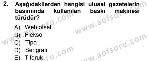 Halkla İlişkiler Uygulama Teknikleri Dersi 2014 - 2015 Yılı (Final) Dönem Sonu Sınav Soruları 2. Soru