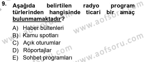 Halkla İlişkiler Uygulama Teknikleri Dersi 2014 - 2015 Yılı (Final) Dönem Sonu Sınav Soruları 9. Soru