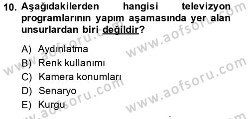 Halkla İlişkiler Uygulama Teknikleri Dersi 2014 - 2015 Yılı Tek Ders Sınav Soruları 10. Soru