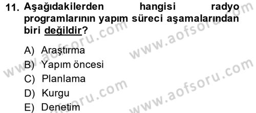 Halkla İlişkiler Uygulama Teknikleri Dersi 2014 - 2015 Yılı Tek Ders Sınav Soruları 11. Soru