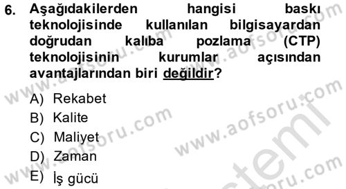 Halkla İlişkiler Uygulama Teknikleri Dersi 2014 - 2015 Yılı Tek Ders Sınav Soruları 6. Soru