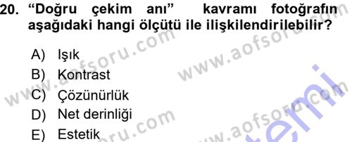Halkla İlişkiler Uygulama Teknikleri Dersi 2015 - 2016 Yılı (Vize) Ara Sınav Soruları 20. Soru