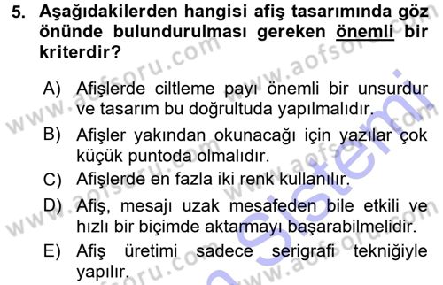 Halkla İlişkiler Uygulama Teknikleri Dersi 2015 - 2016 Yılı (Final) Dönem Sonu Sınav Soruları 5. Soru
