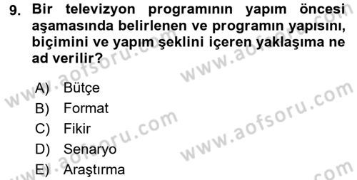 Halkla İlişkiler Uygulama Teknikleri Dersi 2015 - 2016 Yılı (Final) Dönem Sonu Sınav Soruları 9. Soru