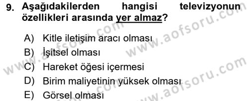 Halkla İlişkiler Uygulama Teknikleri Dersi 2015 - 2016 Yılı Tek Ders Sınav Soruları 9. Soru