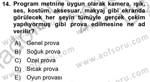 Halkla İlişkiler Uygulama Teknikleri Dersi 2016 - 2017 Yılı 3 Ders Sınav Soruları 14. Soru